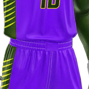 Design de maillot de basket-ball personnalisé pour kit d'équipe Col en V Sublimation haut de gamme Fabriqué au Pakistan Pantalon de qualité supérieure Design personnalisé - Product Image 4