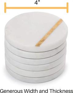 Exportador indio, resina de mármol religioso, juego de posavasos pintado a mano duradero, alfombrillas martilladas artesanales en 3D, embalaje personalizado para oficina - Product Image 5