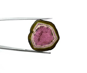 Natural Watermelon <b>Tourmaline</b> Slice Gemstone 24*25 MM 21 CT, Watermelon <b>Tourmaline</b> Gemstone for Jewelry Making - Product Image 3