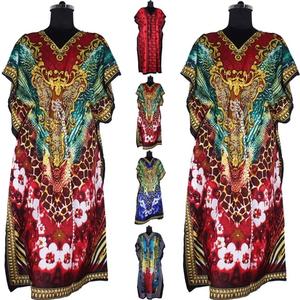 Caftan long en soie pour femmes musulmanes grande taille vêtements de nuit pour femmes - Product Image 6