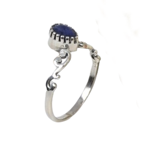 Bague en argent sterling massif 925 en forme de poire bijoux faits à la main avec pierre précieuse Labradorite Multi feu naturel plaqué rhodium - Product Image 1