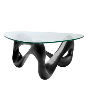 Mesa de Centro con Tablero de MDF, Patrones Modernos y Acabado en Latón Antiguo, Diseño Ventajoso - Product Image 5