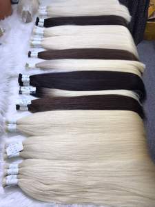 Mejor calidad Jet Black Color VIP Cabello a granel Cabello humano Natural liso para mujeres negras de Vietnam - Product Image 3