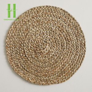 High Quality Custom Table Decorations for Christmas Vietnam Round <b>Seagrass</b> Braided <b>Placemats</b> in Various Sizes Made From Bamboo - Product Image 5