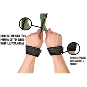 <b>Wrist</b> Straps Bodybuilding Pull up Weight Lifting Cheap Price Gym <b>Power</b> <b>Wrist</b> Supports Custom <b>Wrist</b> Straps Made in Pakistan - Product Image 4