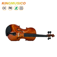 Student Violin 4/4 3/4 Solid Wood Acoustic Violin for Beginner and Music School