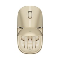 Mouse Nirkabel 2-in-1 dengan Earbud Terintegrasi