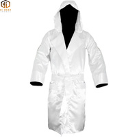 Robe de boxe personnalisée Robe de boxe brodée en satin avec capuche