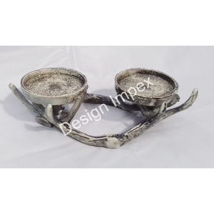 Antler Design bougeoir en gros hôtel et restaurants décoration de table bougeoir en aluminium coulé bougeoir porte-cire - Product Image 5