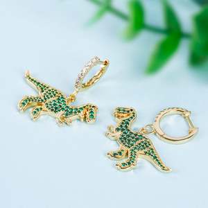 Boucles d'oreilles pendantes en argent sterling Jeulia Prehistoric Glamour Dinosaur - Product Image 6