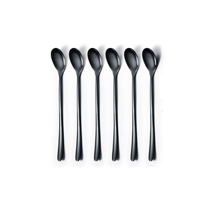 ช้อนขนมกาแฟทองเหลือง8ชิ้นช้อนทำด้วยมือรูปหัวใจคุณภาพดี - Product Image 4