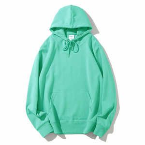 Sudadera con capucha de felpa francesa en blanco personalizada de OEM de lujo de alta calidad peso pesado de gran tamaño ajuste personalizado con logotipo estampado para hombres - Product Image 2