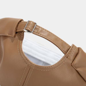 Couleur unie cuir propriétaire chapeau hommes femmes simplicité rétro Melon peau casquettes automne hiver réglable Docker chapeau à la mode - Product Image 6