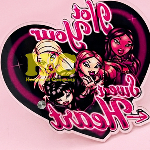 New Acrylic Lash Tiles <b>pink</b> Heart Shape Eco-Friendly Durable mink Logo Printing Available Eyelash Tile Magnet Heart Tweezers - Product Image 1