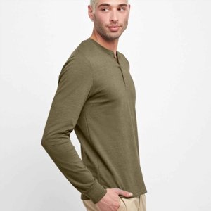 Camisas de Manga Larga con Cuello de Botones para Hombre, Diseño Elegante, Alta Calidad, Transpirables, Ecológicas, de Secado Rápido, de Lino/Algodón para Primavera - Product Image 4