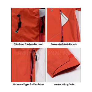 Chaqueta Impermeable, Transpirable y Cortavientos para Hombre, Marca RAIEBA ENTERPRISES, para Invierno, Resistente, de Poliéster, Venta al Por Mayor - Product Image 5