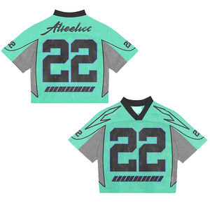 ชุดเสื้อเจอร์ซีย์ฟุตบอลผ้าโพลีเอสเตอร์สำหรับผู้ชายเสื้อยืดแฟชั่นแนวสตรีท100% งานตามสั่งสำหรับ2025 - Product Image 3