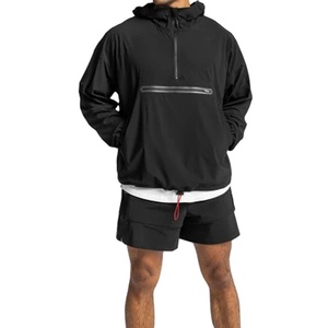 2026 Summer Custom Windbreaker Jogging Suit Men 2 Pieces <b>Jumper</b> Set Gym Athletic Sweatsuits Nylon Shorts Set for Men - Product Image 1