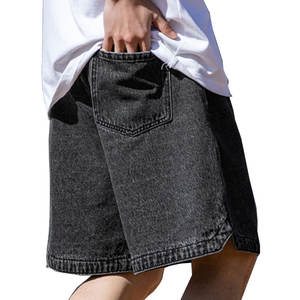 2024 verano lavado ácido Vintage pantalones cortos diseño personalizado Fitness deportes hombres lavado ácido pantalones cortos con decoración de bolsillos - Product Image 4