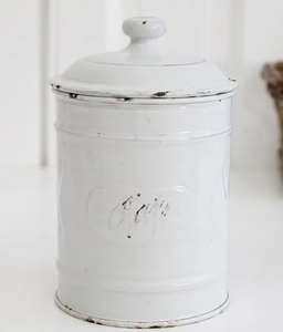 Tarro de almacenamiento de alimentos de metal pintado a mano personalizable con diseño artístico ideal para cocinas elegantes y exhibiciones decorativas únicas - Product Image 4