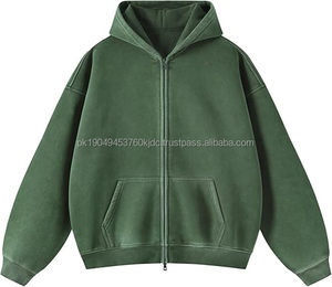 Sweat à capuche surdimensionné pour homme 100% coton 360 g/m², streetwear de haute qualité, broderie personnalisée, sweat à capuche décontracté pour l'hiver - Product Image 1
