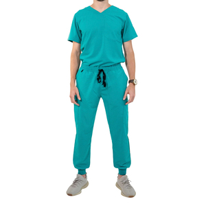 Hôpital médical hommes médecin gommage costumes été hommes portent l'hôpital Joggers Scrubs uniformes ensembles - Product Image 1