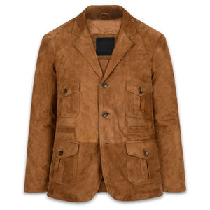 แจ็กเก็ตหนังสำหรับผู้ชายเสื้อแจ็คเก็ตหนังแฟชั่นสำหรับฤดูหนาวกันลมดีไซน์ใหม่ - Product Image 1