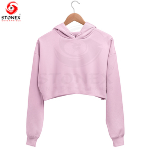 Custom <b>Men's</b> Distressed Cropped <b>Pullover</b> Hoodie Streetwear Style Drop Shoulder Pocket Fashionable Fleece <b>for</b> Winter Plain Dyed - Product Image 5