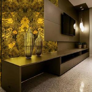 Placage en pierre flexible translucide pour les carreaux ultra minces de l'ardoise 1-2mm de pierre de mur pour le projet d'hôtel de villa - Product Image 4