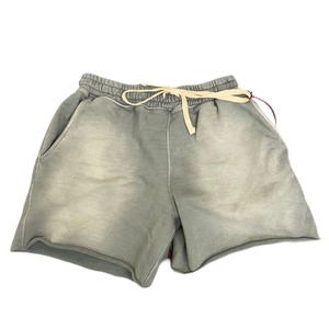 Shorts de survêtement vintage pour homme, taille haute, respirants, imprimés en relief, effet délavé soleil, motif uni, style streetwear d'été - Product Image 3