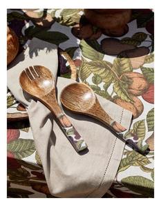 Ensemble de cuillères de service en bois faites à la main de qualité supérieure, en bois d'acacia écologique, avec manche en résine, design classique, ustensile de cuisine pour couverts - Product Image 5