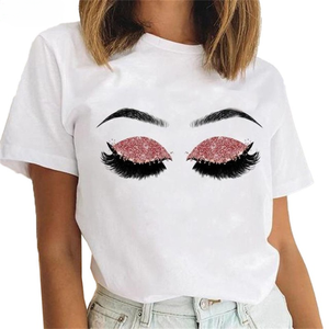 Camiseta con estampado de dibujos animados divertidos para mujer, camisetas informales con gráficos de manga corta, cómodas y a la moda para mujer - Product Image 4