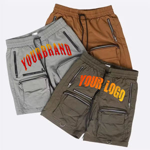 Short cargo décontracté multi-poches léger adapté au streetwear et aux aventures en plein air - Product Image 4