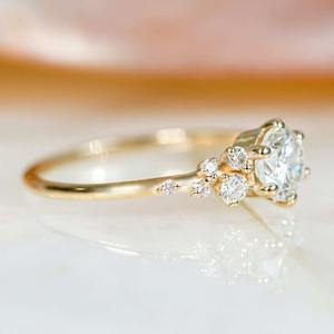 Bague Solitaire de Créateur en Diamant pour Femme, Or CVD, Bijoux Personnalisés, Bague de Fiançailles et de Mariage Élégante, Joaillerie Fine en Diamant, Vente en Gros - Product Image 3