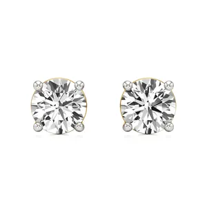 Boucles d'oreilles clous scintillantes en diamant pour bébés filles - Product Image 1