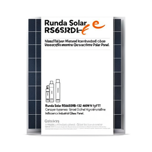 Panneau solaire monocristallin HJT de type N Runda Solar RS665S9B-132 460W, panneau en verre industriel à haute efficacité - Product Image 2