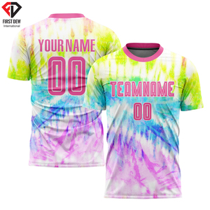 Maillot de football personnalisé de haute qualité pour hommes, imprimé par sublimation, 100% polyester, maille respirante, design personnalisé, été - Product Image 5
