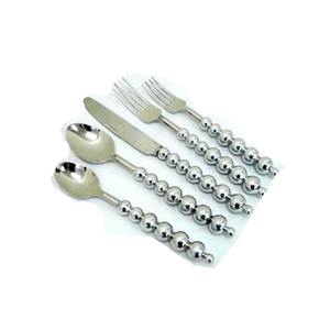 Conception personnalisée Fabricant en acier inoxydable Fourniture de l'Inde Couverts plaqués argent Couverts Couteaux Fourchettes Cuillères Ensemble pour Cadeaux - Product Image 1