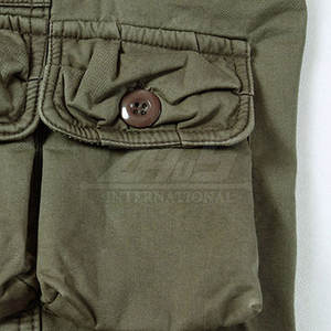 กางเกงคาร์โก้ของผู้ชายเอวสูงระบายอากาศได้ผ้าฝ้าย100% ระดับกลางแบบลำลองน้ำหนักเบา - Product Image 6