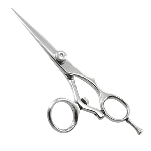Ciseaux de coiffure professionnels, acier inoxydable, pour droitiers, manche long, ciseaux de barbier, fabriqués au Pakistan - Product Image 2