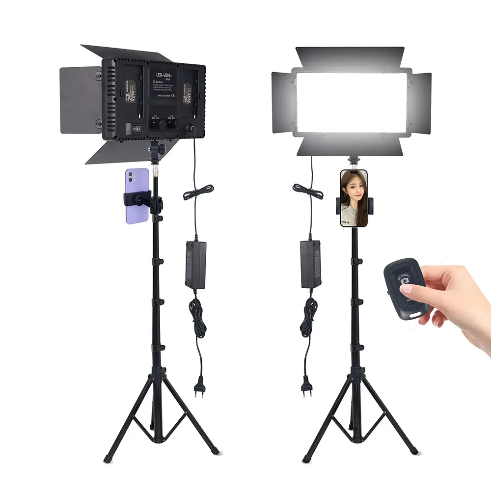 Selfie U600 Video Professionele Fotografie Licht Met Mobiele Telefoon Clip Geschikt Voor Studio Make-Up Led Ring Fill Lights