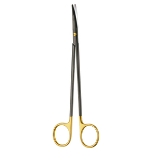 Tijeras Metzenbaum 6,5, medio oro, chapado en negro, acero inoxidable, Manual, Hospital, tijeras usadas, diferentes tamaños disponibles - Product Image 4