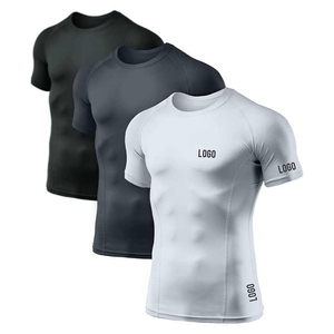 Nuevos protectores de erupción de alta calidad de manga corta MMA para hombres, ropa para correr, ropa de jogging de secado rápido, Top de compresión para Fitness - Product Image 1