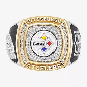 Bague de championnat des Steelers de Pittsburgh entièrement personnalisée pour homme, bicolore, haute qualité, collège, classe, classique, alliage - Product Image 2