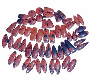 Vente directe d'approvisionnement d'usine de cabochon de quartz d'obsidienne en acajou naturel pierres précieuses en vrac pour la fabrication de bijoux - Product Image 1