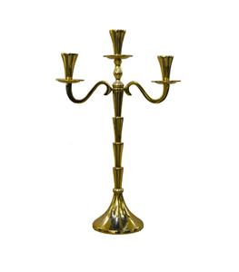 Décoration intérieure Candélabres en métal Superbe qualité Bougeoirs fantaisie Candélabres uniques en or poli Décor de table de mariage. - Product Image 3