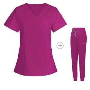 2025 último estilo nuevo diseño elegante médico enfermera Scrubs uniformes conjuntos para mujeres moda médico Scrub uniformes hospitales - Product Image 4