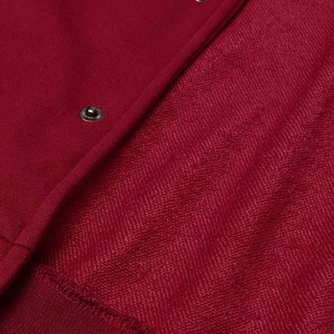 Chaqueta de béisbol universitaria para hombre de alta calidad personalizada con cuello levantado bordado en la parte delantera Logo Varsity Letterman chaqueta OEM - Product Image 5