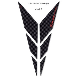 Adesivi per moto 3D in carbonio-ergal compatibili con Yamaha Tmax 530 Y Front 2012-2016 - Product Image 2