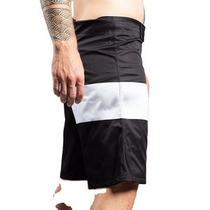 Meilleur prix Short MMA de couleur noire imprimé par sublimation Short MMA de boxe confortable avec logo personnalisé et design avec service OEM - Product Image 3